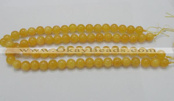 CCA06 15.5 inches 12mm round yellow calcite gemstone beads wholesale