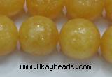 CCA08 15.5 inches 20mm round yellow calcite gemstone beads wholesale