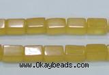 CCA10 15.5 inches 6*10mm cuboid yellow calcite gemstone beads