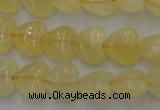 CCA22 15.5 inches 8*8mm heart calcite gemstone beads wholesale