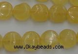 CCA28 15.5 inches 8mm flat round calcite gemstone beads wholesale