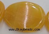 CCA30 15.5 inches 35*38mm – 40*42mm freeform calcite gemstone beads