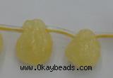 CCA33 Top-drilled 12*16mm nuggets calcite gemstone beads wholesale