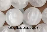 CCA364 15.5 inches 12mm round white calcite gemstone beads