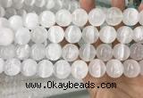 CCA384 15.5 inches 18mm round white calcite gemstone beads