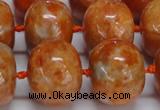 CCA461 15.5 inches 15*20mm rondelle orange calcite gemstone beads