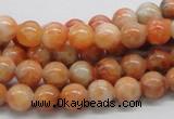 CCA51 15.5 inches 8mm round orange calcite gemstone beads wholesale