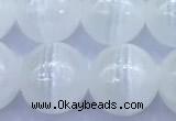 CCA531 15 inches 10mm round white calcite beads