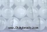 CCA541 15 inches 7mm round white calcite beads