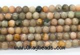 CCA552 15.5 inches 8mm round peach calcite gemstone beads