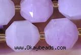 CCB1003 15 inches 9*10mm faceted kunzite beads