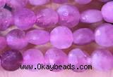 CCB1043 15 inches 4mm faceted coin tourmaline beads