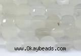 CCB1131 15 inches 4mm faceted coin white moonstone beads