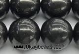 CCB1181 15 inches 16mm round shungite gemstone beads