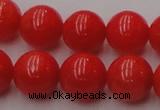 CCB127 15.5 inches 9mm round red coral beads strand wholesale