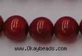 CCB129 15.5 inches 11mm round red coral beads strand wholesale