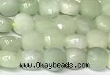 CCB1402 15 inches 6mm faceted coin jade beads