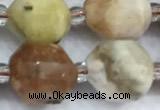 CCB1512 15 inches 9mm - 10mm faceted gemstone beads