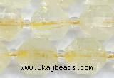 CCB1528 15 inches 9mm - 10mm faceted citrine gemstone beads