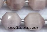 CCB1536 15 inches 11mm - 12mm faceted kunzite gemstone beads