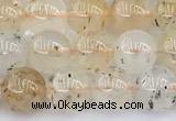 CCB1551 15 inches 8mm round mica quartz beads