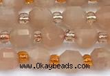 CCB1581 15 inches 5mm - 6mm faceted moonstone beads