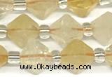 CCB1604 15 inches 10mm faceted citrine gemstone beads