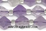 CCB1607 15 inches 10mm faceted lavender amethyst beads