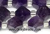 CCB1608 15 inches 10mm faceted amethyst gemstone beads