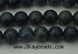 CCB451 15.5 inches 6mm round blue coral beads wholesale