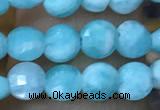 CCB553 15.5 inches 4mm faceted coin amazonite beads wholesale