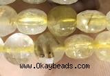 CCB611 15.5 inches 6mm faceted coin citrine gemstone beads