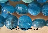 CCB615 15.5 inches 6mm faceted coin natural apatite gemstone beads