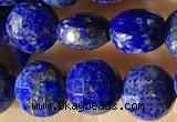 CCB624 15.5 inches 6mm faceted coin lapis lazuli gemstone beads