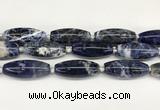 CCB780 15.5 inches 15*38mm - 16*40mm rice sodalite  beads