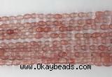 CCB801 15.5 inches 4*6mm rice cherry quartz gemstone beads wholesale