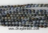 CCB806 15.5 inches 4*6mm rice dumortierite gemstone beads wholesale