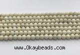 CCB821 15.5 inches 6mm round ivory jasper gemstone beads wholesale