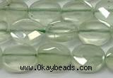 CCB936 15.5 inches 8*10mm faceted oval prehnite beads