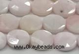 CCB937 15.5 inches 8*10mm faceted oval pink opal beads