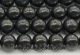 CCB964 15 inches 4mm round shungite gemstone beads wholesale