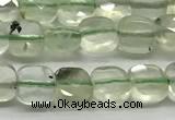 CCB973 15.5 inches 6*6mm faceted square prehnite beads