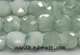 CCB974 15.5 inches 6*6mm faceted square angel skin beads