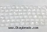 CCBS34 15 inches 10*14mm faceted rectangle white crystal beads wholesale CCBS34 15 inches 10*14mm faceted rectangle white crystal beads wholesale