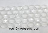 CCBS41 15 inches 12*16mm faceted oval white crystal beads wholesale CCBS41 15 inches 12*16mm faceted oval white crystal beads wholesale
