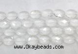 CCBS42 15 inches 13*18mm faceted oval white crystal beads wholesale CCBS42 15 inches 13*18mm faceted oval white crystal beads wholesale