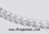 CCC01 15 inches 6mm round white crystal beads Wholesale