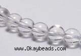 CCC02 15 inches 8mm round white crystal beads Wholesale