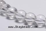 CCC03 15 inches 10mm round white crystal beads Wholesale