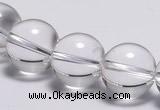 CCC04 15 inches 14mm round white crystal beads Wholesale